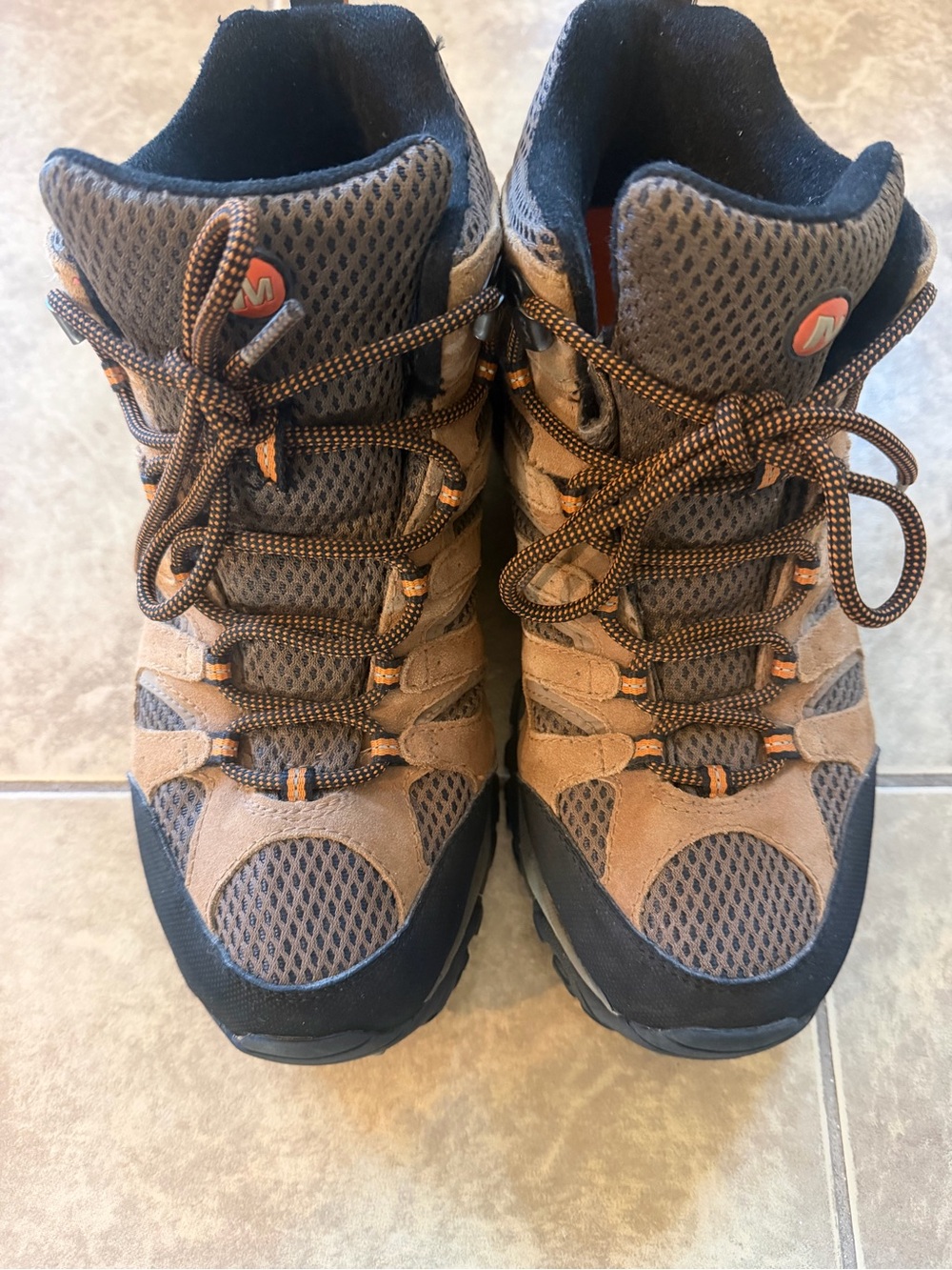 Merrell Men's Moab Mid Waterproof Hiking Boot Earth Mens 8w J88623W
